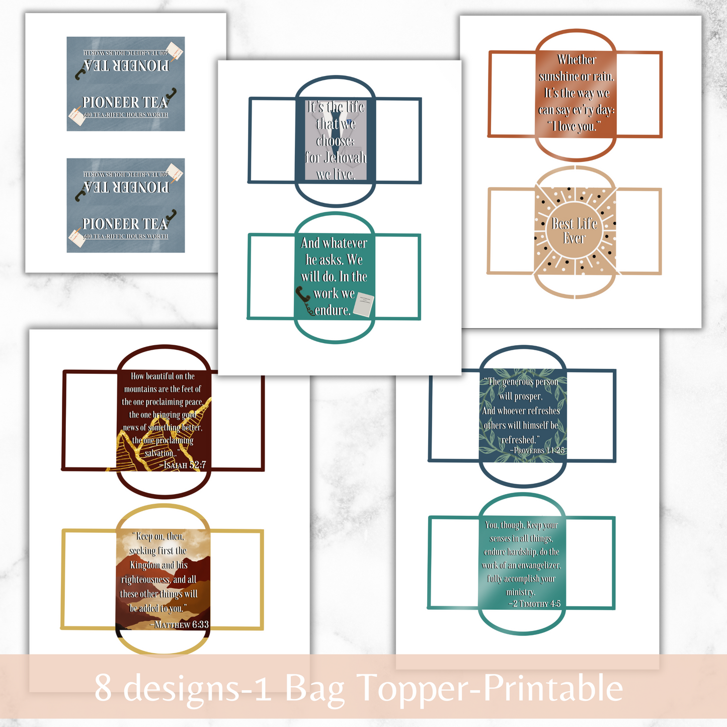 Brothers Tea Bag Printable