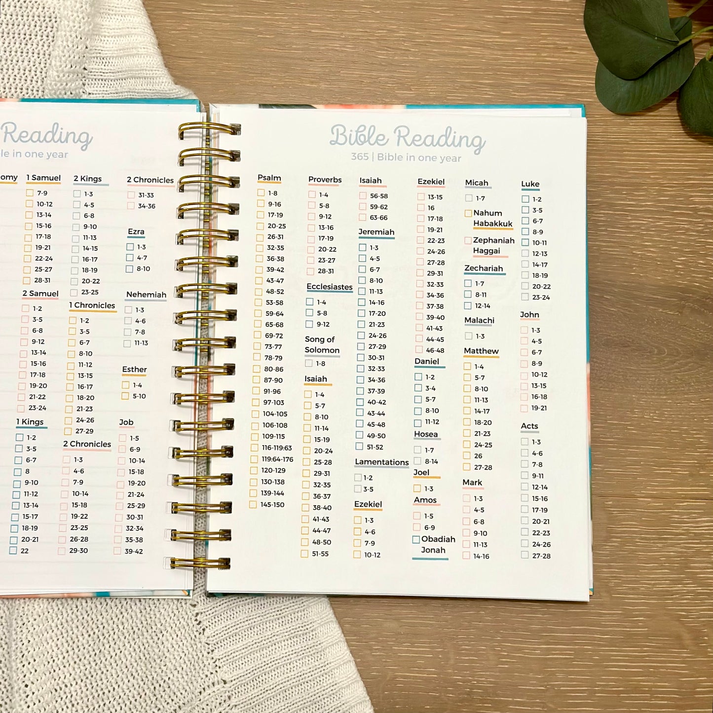 Floral Undated Theocratic Planner