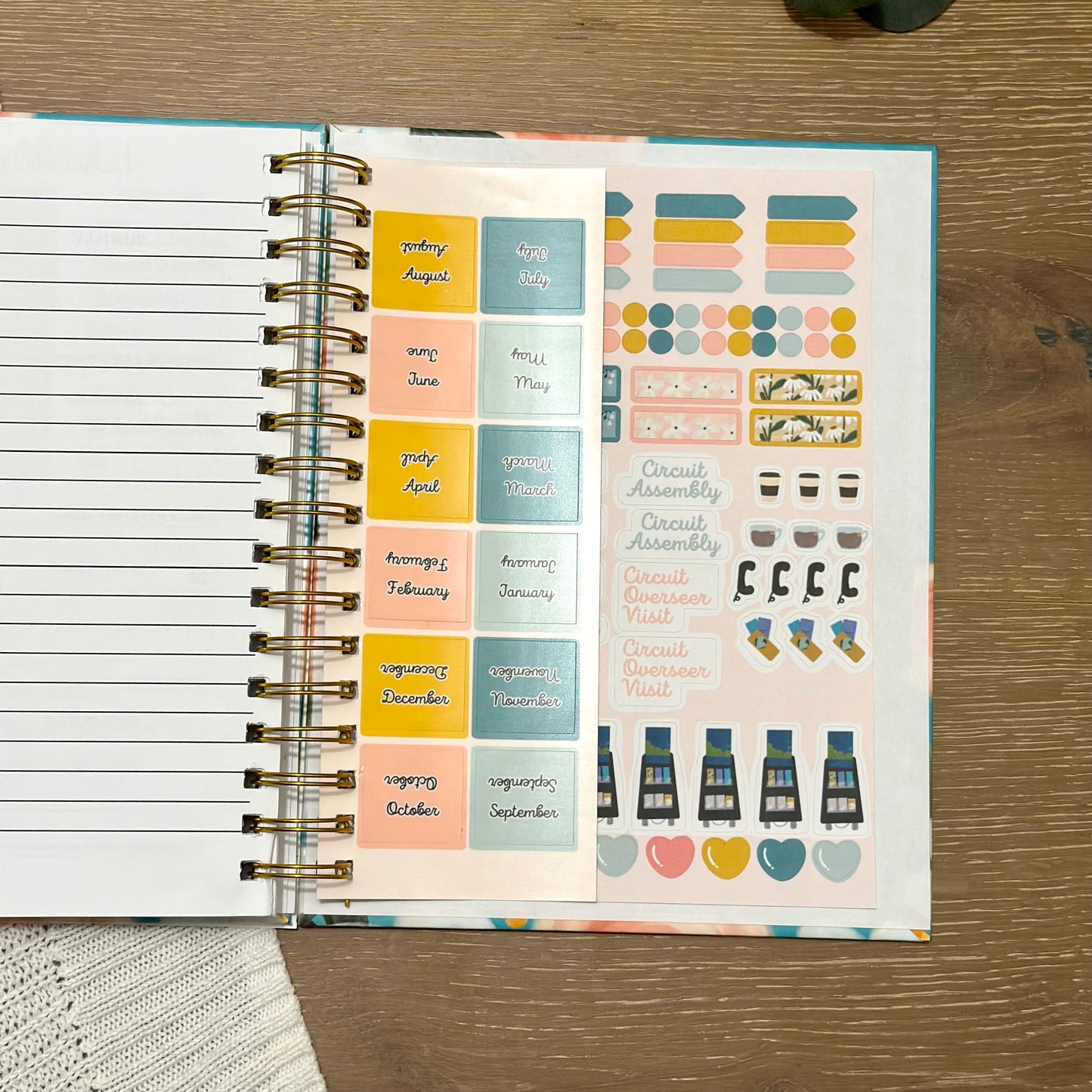 Floral Undated Theocratic Planner