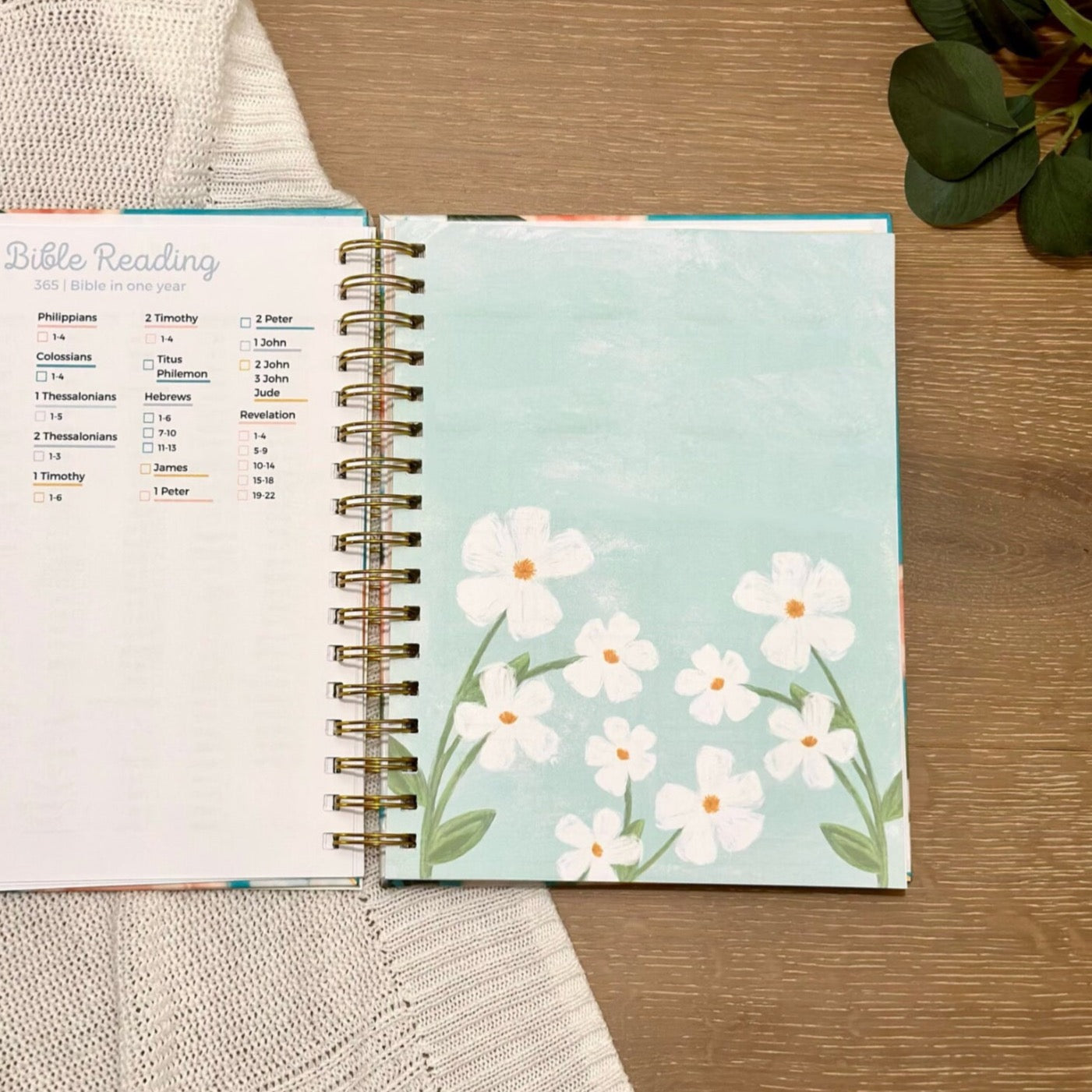 Floral Undated Theocratic Planner