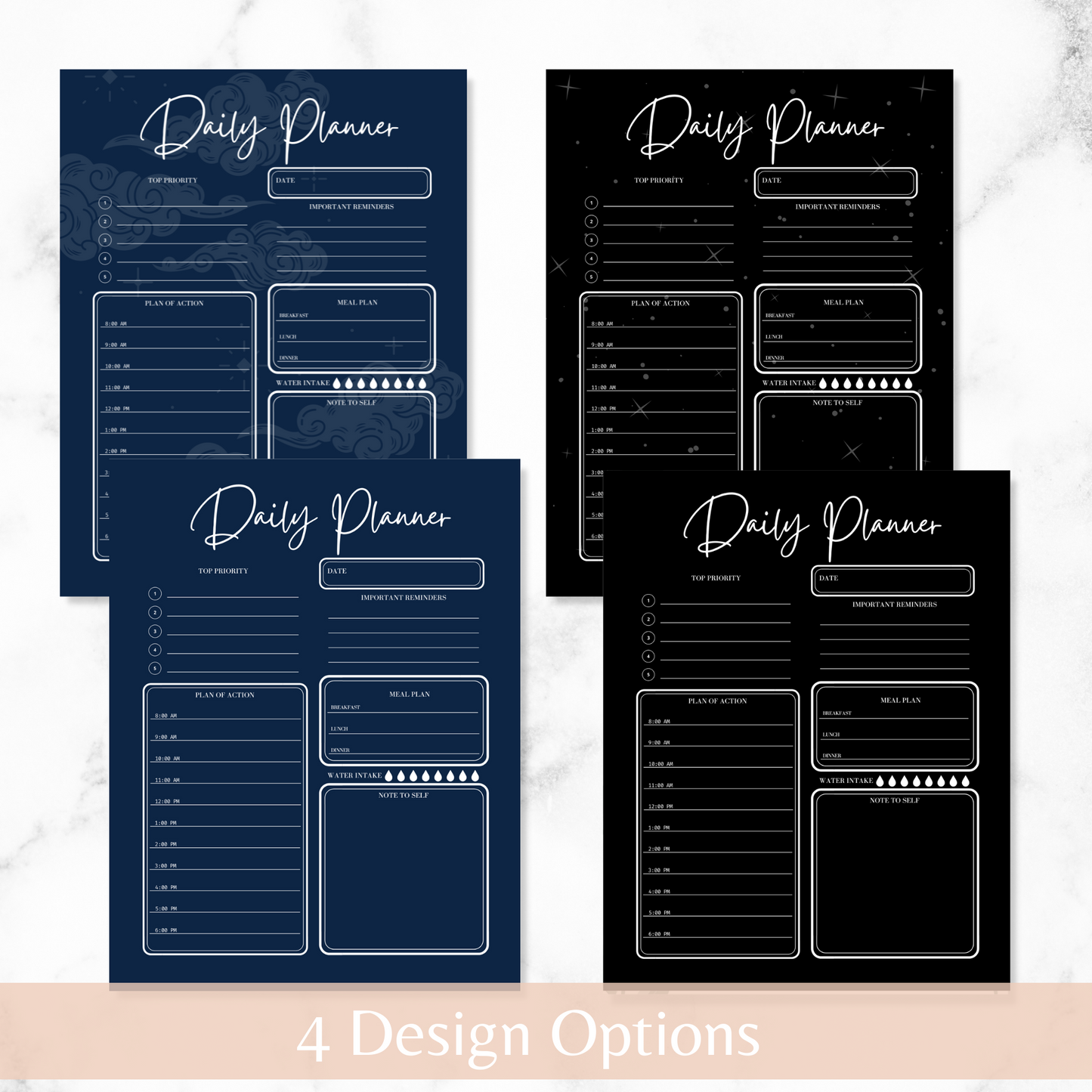 Dark Mode Daily Planner