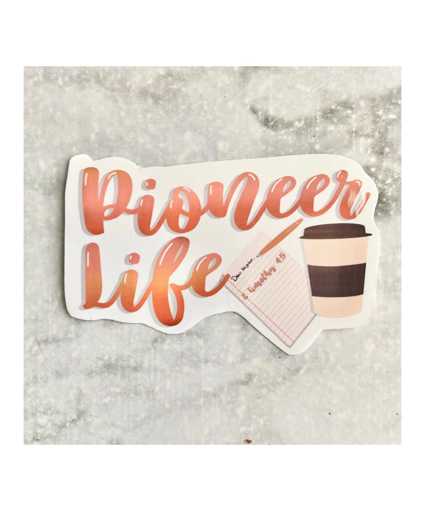 Pioneer Life Coffee Sticker